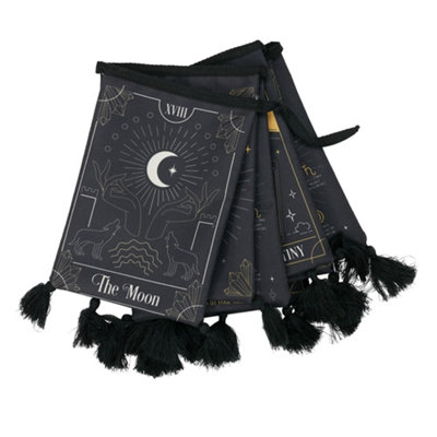 Something Different Fortune Teller Fabric Bunting Black (One Size) from B&Q
