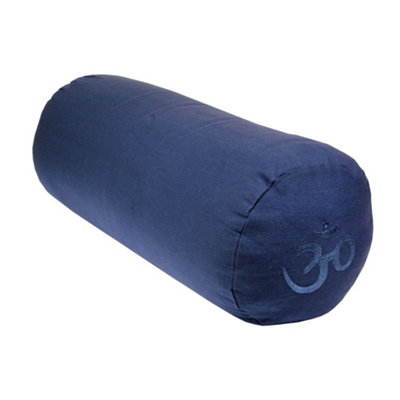 Yoga-Mad Yoga Bolster Cushion Blue (One Size) from B&Q