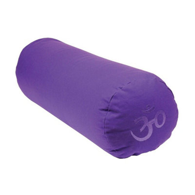 Yoga-Mad Yoga Bolster Cushion Purple (One Size) from B&Q