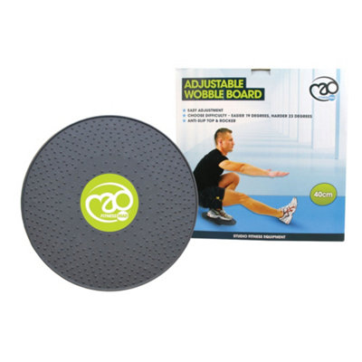 Fitness Mad Adjustable Wobble Board Grey (One Size) from B&Q