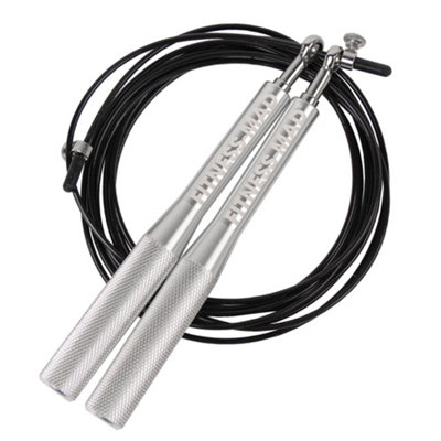  - Fitness Mad Ultra Speed Rope Black/silver (One Size)