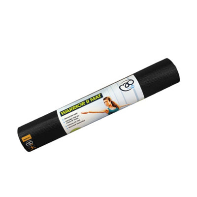 Yoga-Mad Warrior Ii Yoga Mat Black (61Cm X 183Cm X 4mm) from B&Q