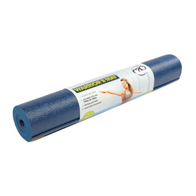 Yoga-Mad Warrior Ii Yoga Mat Dark Blue (61Cm X 183Cm X 6mm) from B&Q