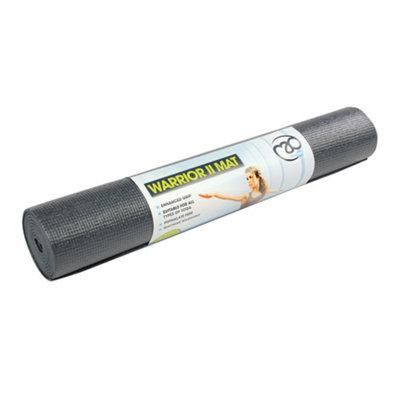 Yoga-Mad Warrior Ii Yoga Mat Graphite (61Cm X 183Cm X 6mm) from B&Q