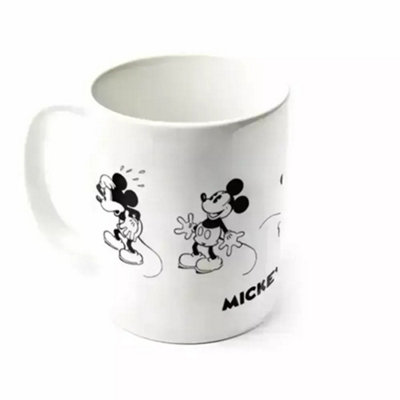 Disney Vintage Mickey Mouse Mug White/black (One Size) from B&Q