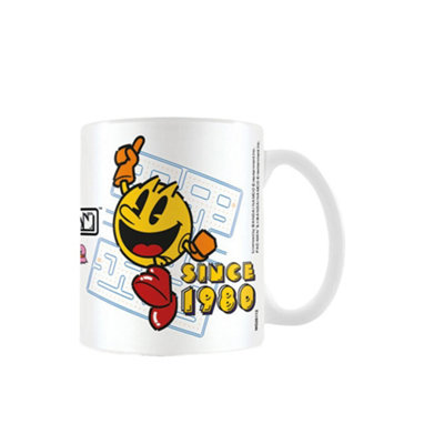 B&Q White Pac-Man Since 1980 Mug (One ) 12Cm