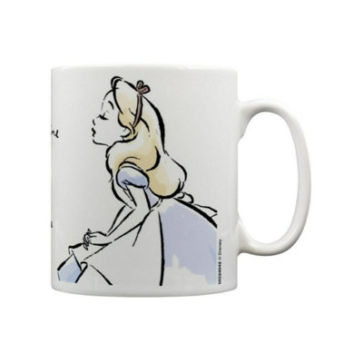  - Alice In Wonderland Teatime With Alice Mug White/light Blue/yellow (One Size)