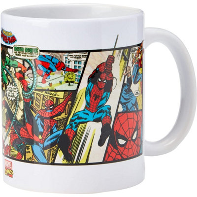 Marvel Panel Spider-Man Mug Multicoloured (One Size) from B&Q
