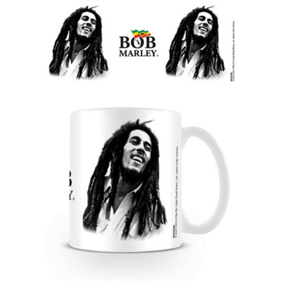 B&Q Black/White Bob Marley And Mug White/ (One ) 12Cm
