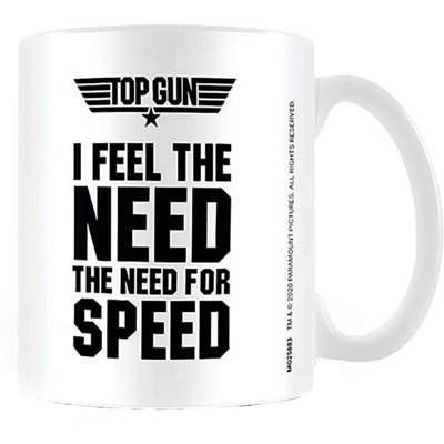 Top Gun The Need For Speed Mug Black/white (One Size) from B&Q