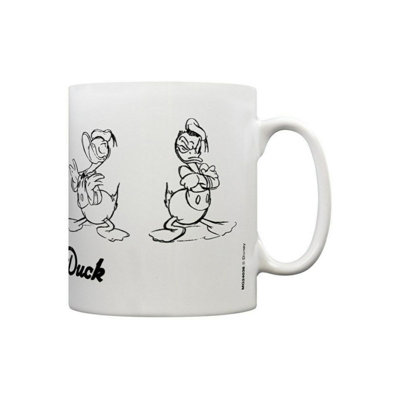Disney Unisex White Sketch Donald Duck Mug In - Image 6