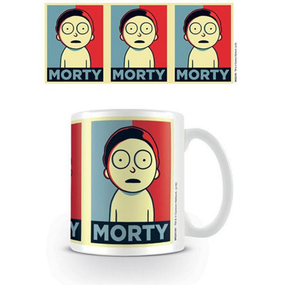 Rick And Morty Campaign Mug White/red/blue (One Size) from B&Q