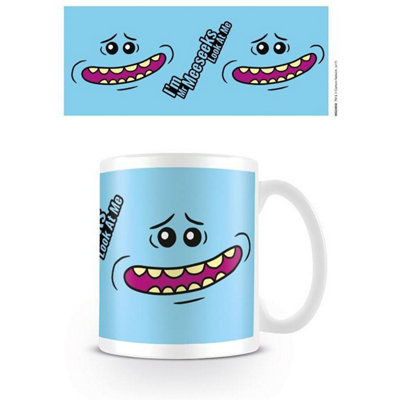  - Rick And Morty Face Mr Meeseeks Mug Blue (One Size)