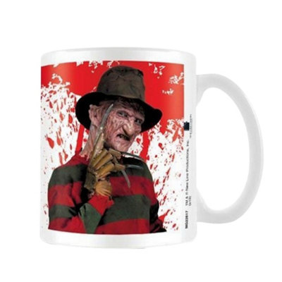 Nightmare On Elm Street Freddy Krueger Mug White/red (One Size) from B&Q