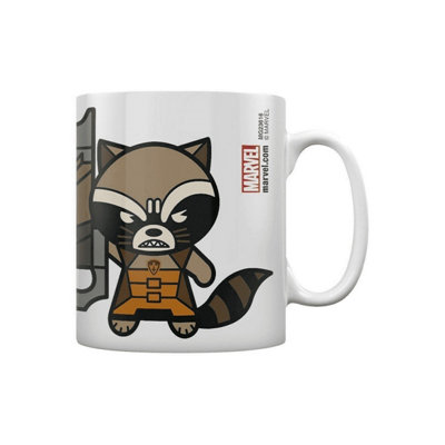 Marvel Unisex Off White Kawaii Rocket Raccoon Mug In - Image 4