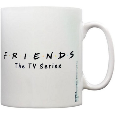 B&Q White/Black Friends Logo Mug (One ) 12Cm