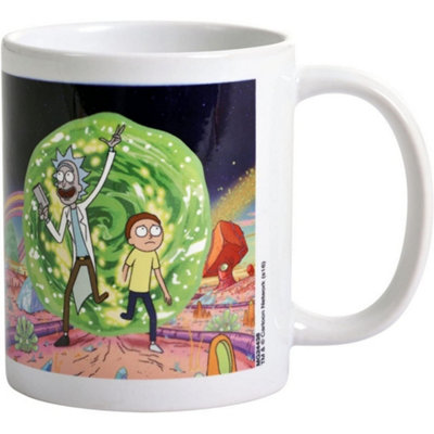 Rick And Morty Portal Mug White/green (One Size) from B&Q