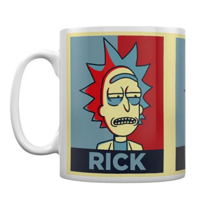 Rick And Morty Campaign Mug White/red/blue (One Size) from B&Q