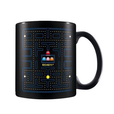 Pac Man Maze Mug Black/blue (One Size) from B&Q