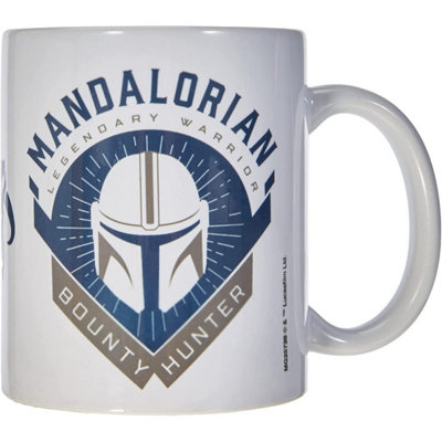 Star Wars: The Mandalorian Bounty Hunter Mug White/navy (One Size) from B&Q