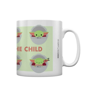  - Star Wars: The Mandalorian Expressions Of The Child Mug Pale Green/grey/peach (One Size)