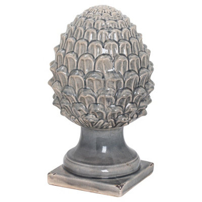Rackhams Grey Ceramic Acorn Ornament - 35Cm X 20Cm X 20Cm - 100% Mixed - Image 6