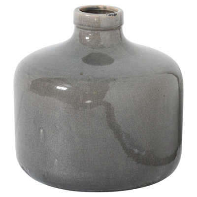 Hill Interiors Ceramic Vase Grey (23Cm X 23Cm X 23Cm) from B&Q
