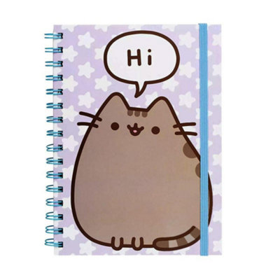 Pusheen Says Hi A5 Wirebound Notebook Multicoloured (A5) from B&Q