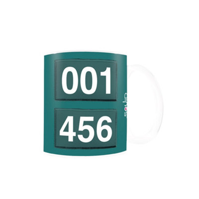 B&Q Squid Game Numbers Mug (One Size) Green/White