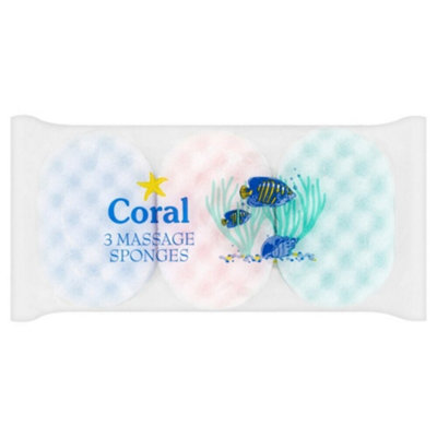  - Coral Mage Sponge (Pack Of 3) Purple/pink/green (One Size)