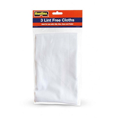 Rustins Unisex White Cleaning Cloths (Pack Of 3) In - Image 3