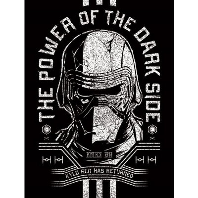 B&Q White/Black Star Wars: The Rise Of Skywalker Kylo Ren Has Returned Canvas Print (80Cm X 60Cm) 80Cm