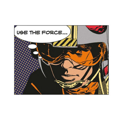 Star Wars Unisex Jet Black Use The Force Canvas Print In - Image 4