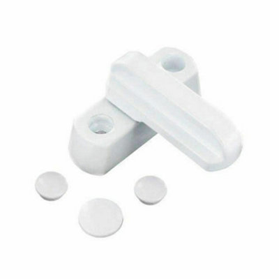 Securit Sash Jammer White (65mm) from B&Q