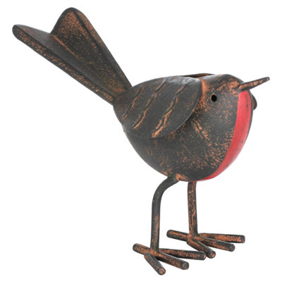 Hill Interiors Brown/Red Rocky Robin Ornament - One Size - 100% Mixed - Image 6