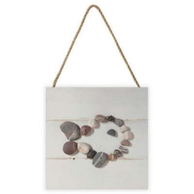 Ian Winstanley Wooden Fish Plaque Off White (One Size) from B&Q