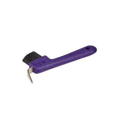 B&Q Purple Roma Deluxe Horse Hoof Pick & Brush (One Size)