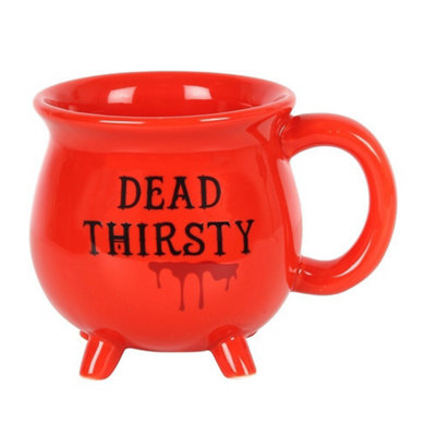 Something Different Dead Thirsty Cauldron Ceramic Mug Red/black (One Size) from B&Q