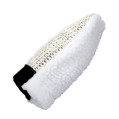 Roma Sisal Fleece Horse Mage Mitt White/cream/black (One Size) from B&Q