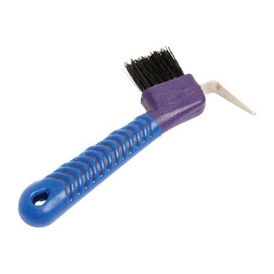 Roma Deluxe Soft Horse Hoof Pick Purple/blue (One Size) from B&Q