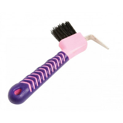 Roma Deluxe Soft Horse Hoof Pick Pink/purple (One Size) from B&Q