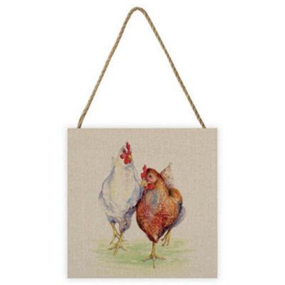 Jane Bannon Ethel And Mabel Wooden Plaque Taupe/brown/white (One Size) from B&Q
