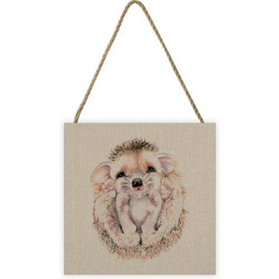 Jane Bannon Maddy Wooden Plaque Taupe (One Size) from B&Q