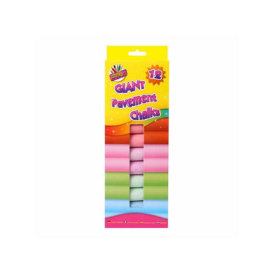 Artbox Giant Chalk (Pack Of 12) Multicoloured (One Size) from B&Q