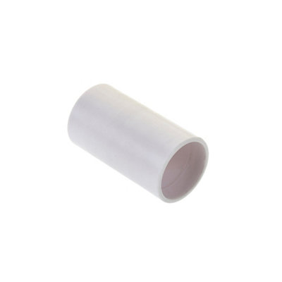 Make Overflow 22mm Straight Coupler White (One Size) from B&Q