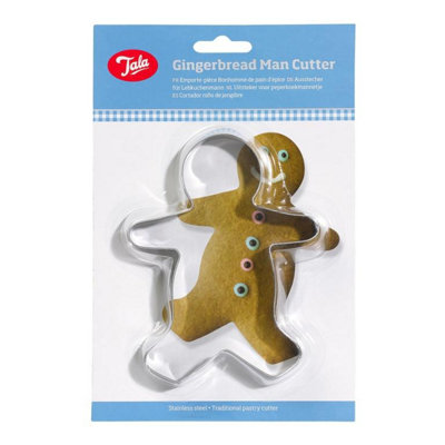Tala Gingerbread Man Cookie Cutter Silver (One Size) from B&Q
