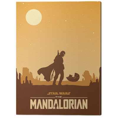 Star Wars Unisex Yellow Meeting Canvas Print In Infant - Image 3