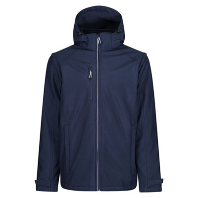 Regatta Mens Erasmus 4 1 Soft Shell Jacket (Navy) - Size 2XL - Image 4