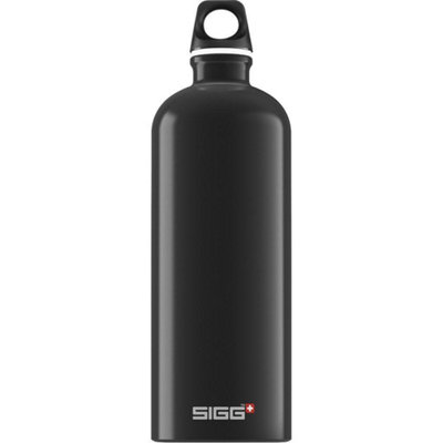 B&Q Sigg Traveller Water Bottle (1L) Black