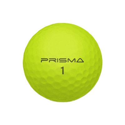  - Masters Prisma Titanium Golf Balls (Pack Of 12) Yellow (One Size)
